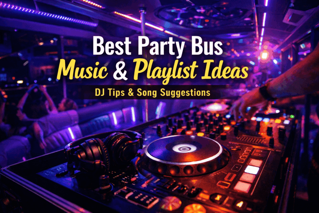 music & playlist works best on a party bus