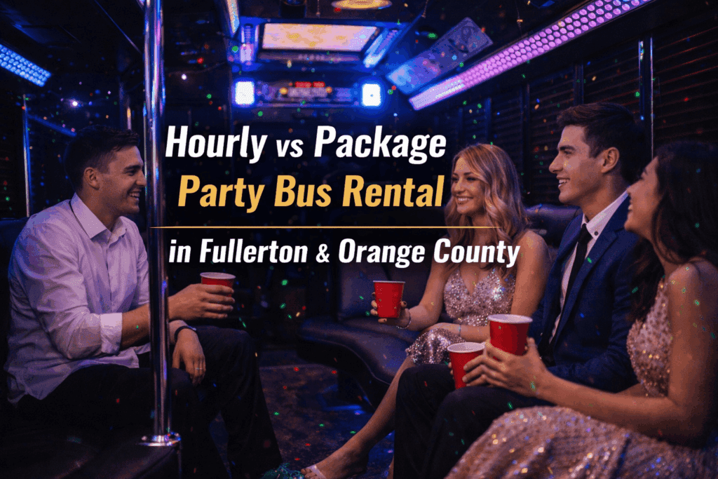 hourly vs package party bus rental