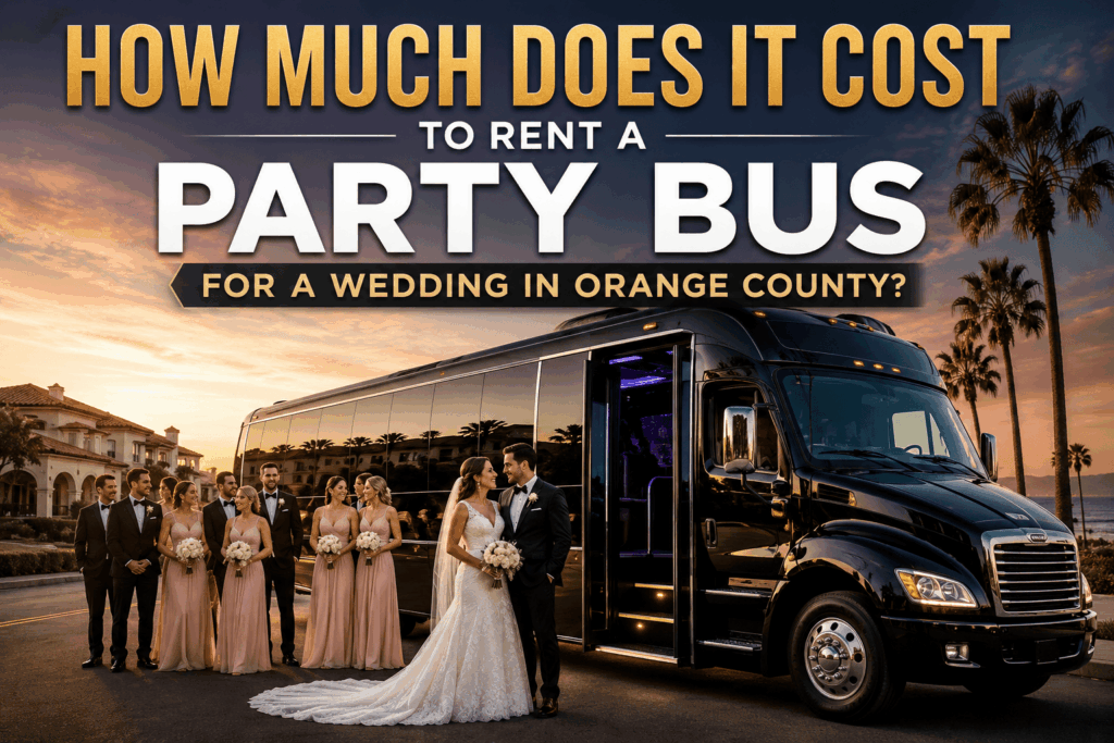 how much does it cost to rent a party bus for a wedding in orange county