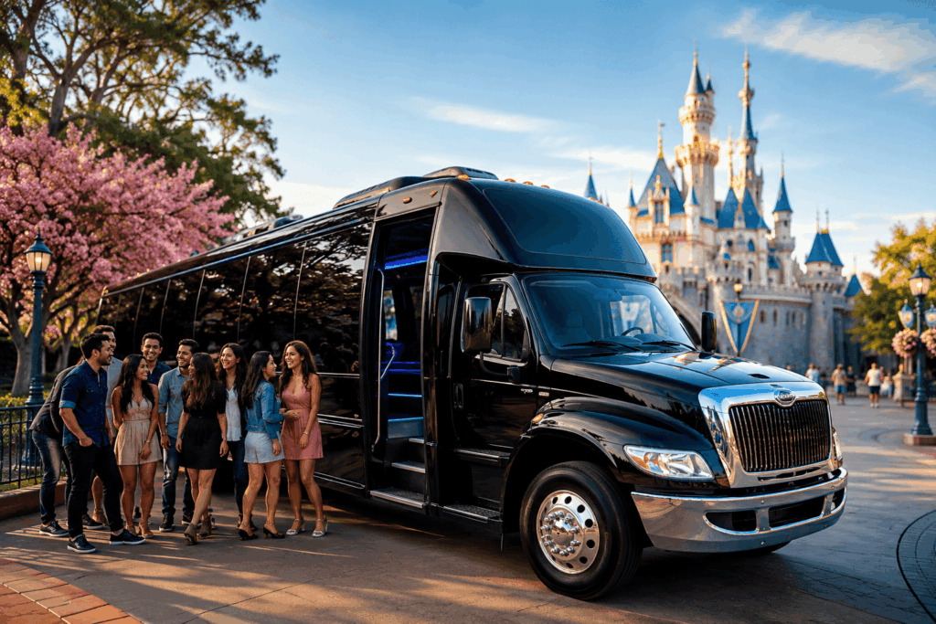 disneyland party bus rental orange county