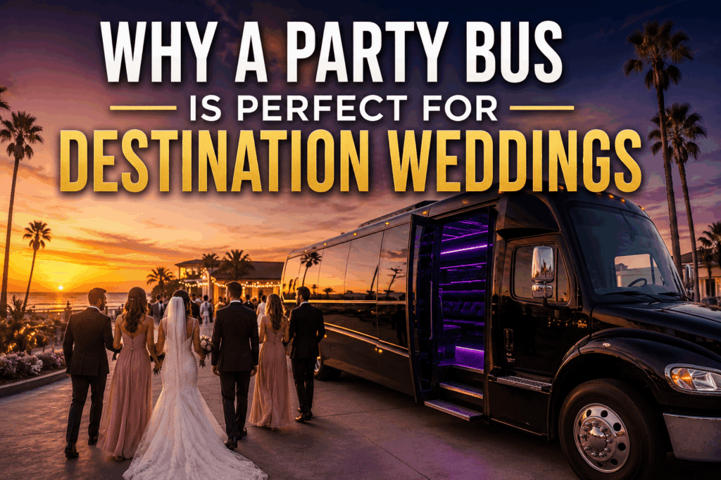 party bus for destination weddings