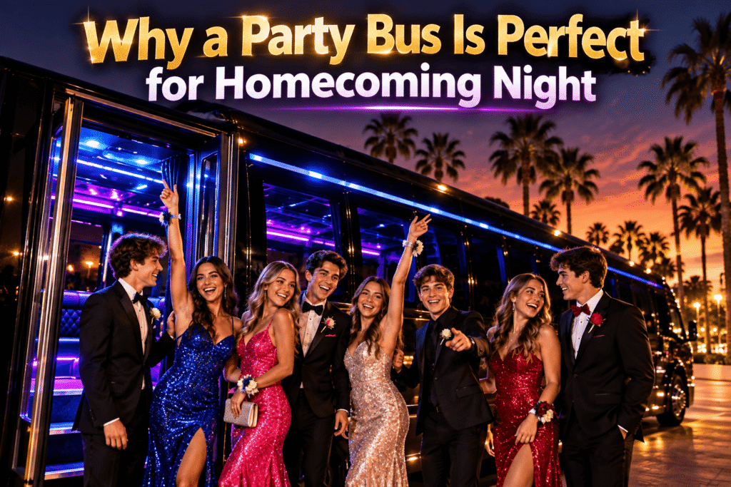 homecoming party bus Orange County