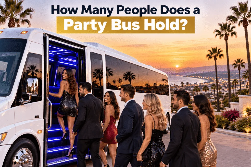 how many people does a party bus hold